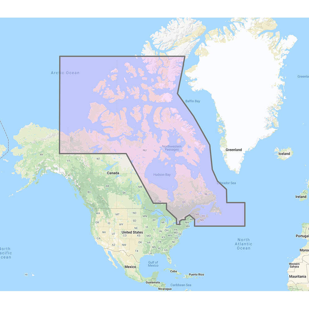 Furuno Canada Nord-Est - Cartes vectorielles, données 3D, photos satellites à résolution standard - Code de déverrouillage