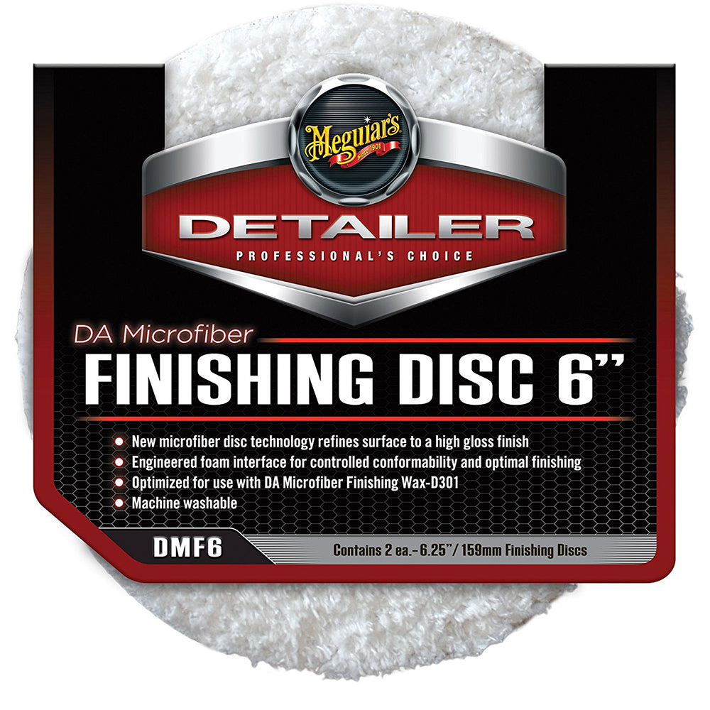 Disque de finition en microfibre Meguiars DA - 6" - Paquet de 2