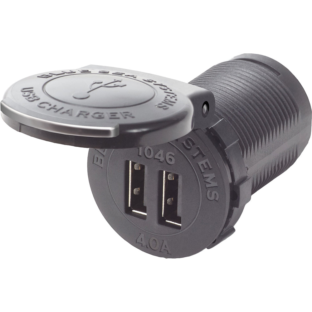 Support de prise de chargeur double USB Blue Sea 1046 48 V