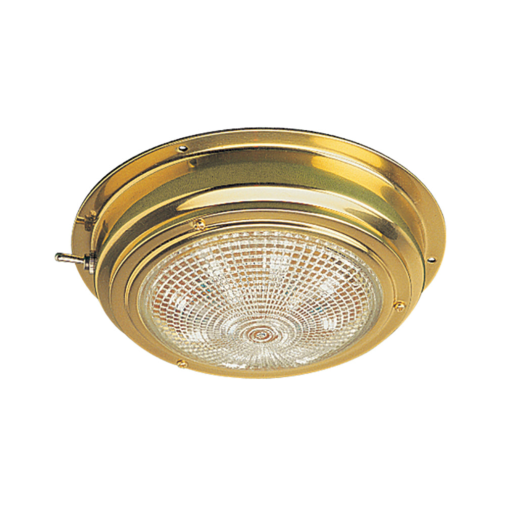 Plafonnier LED Sea-Dog en laiton - Lentille de 5 pouces
