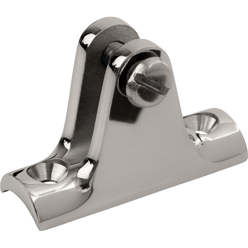 Charnière de pont à base concave en acier inoxydable Sea-Dog à 90°