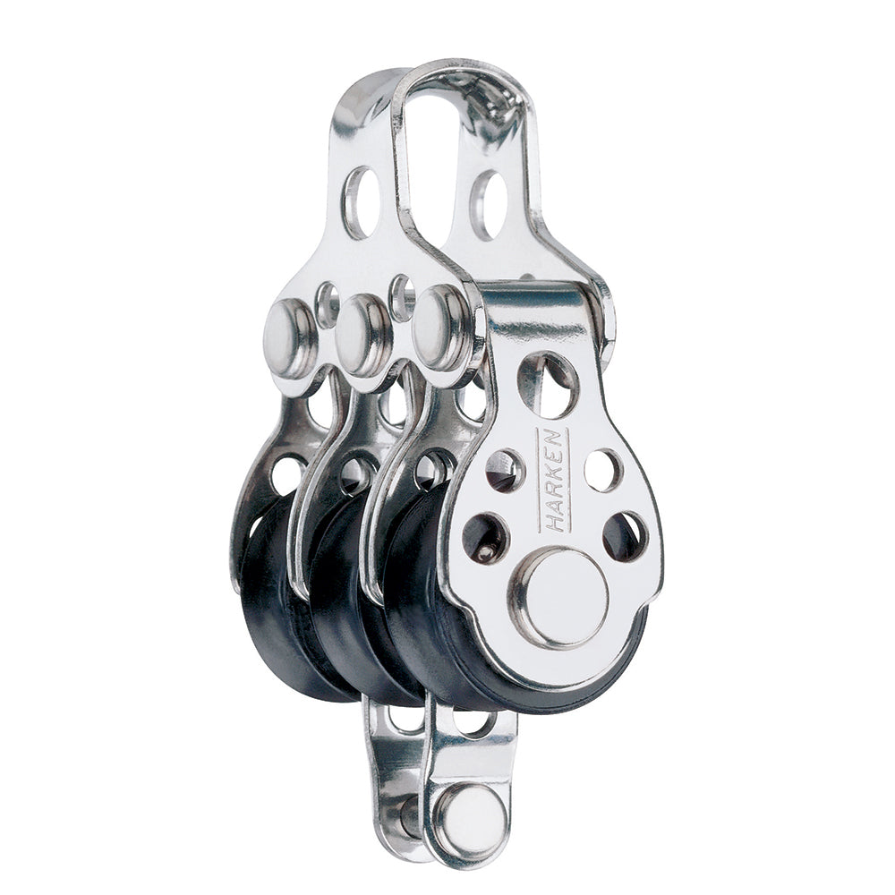 Poulie triple Harken 16 mm avec ringot