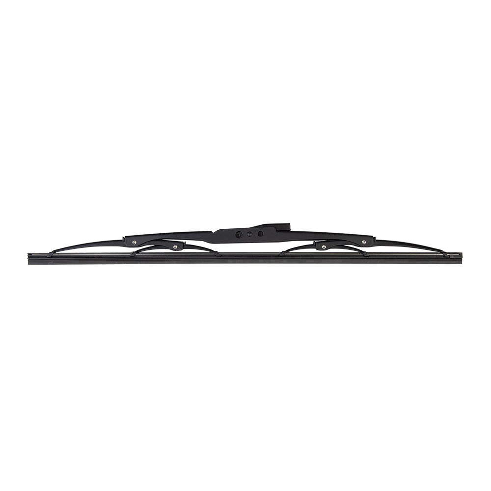 Balai d'essuie-glace Marinco Deluxe en acier inoxydable - Noir - 24"