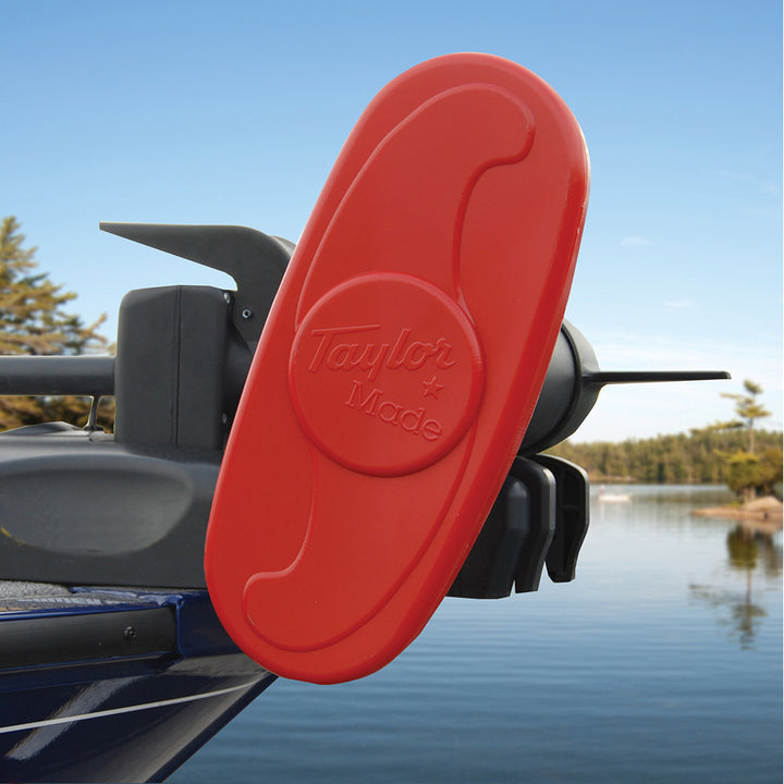 Housse d'hélice pour moteur de pêche à la traîne Taylor Made - Housse à 2 pales - 12" - Rouge