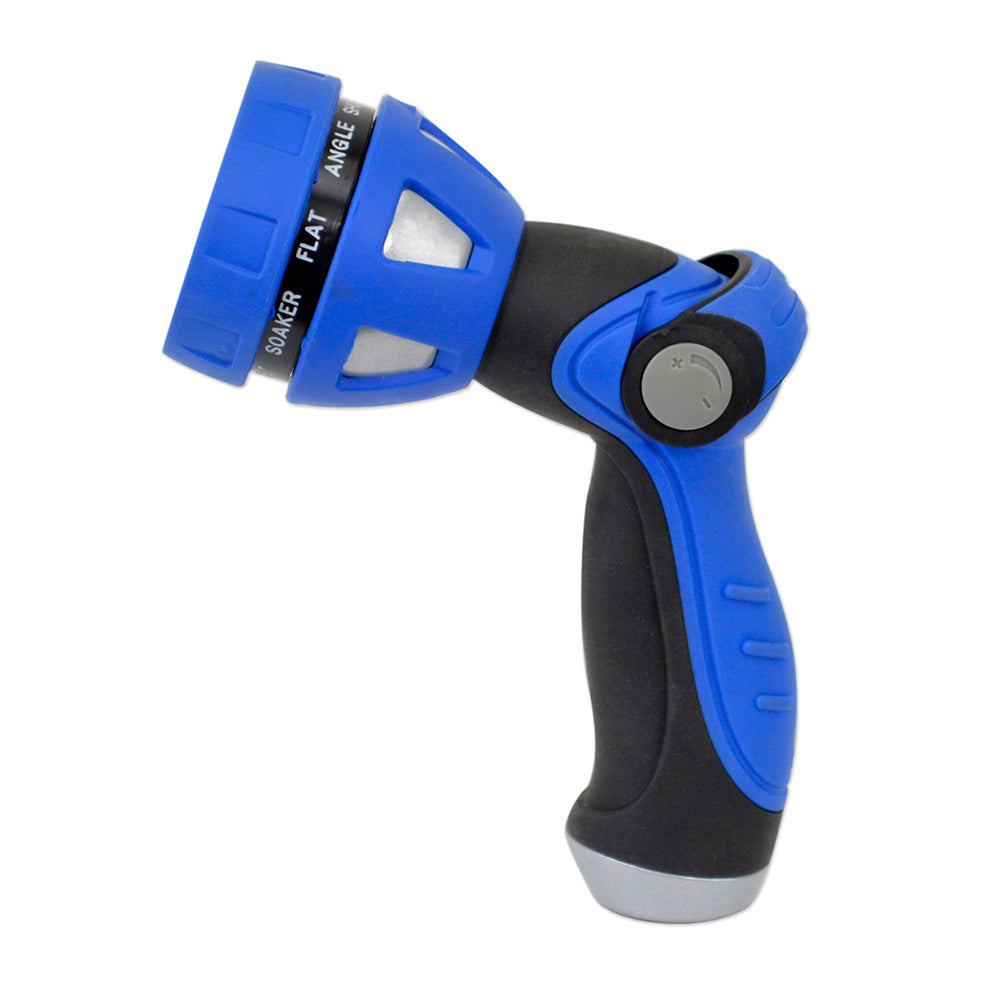 Buse à levier HoseCoil avec corps en métal et tête de pulvérisation réglable à neuf modes