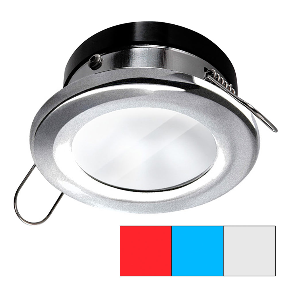 Lampe à ressort i2Systems Apeiron A1120 - Ronde - Rouge, Blanc froid, Bleu - Nickel brossé