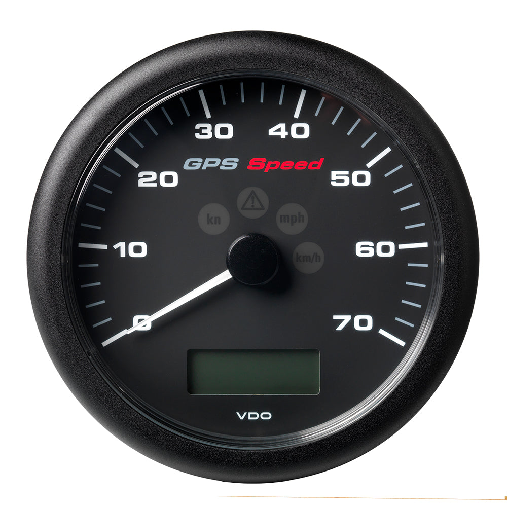 Veratron 4-1/4" (110MM) ViewLine GPS Speedometer 0-70 KNOTS/KMH/MPH - 8 to 16V Black Dial Bezel