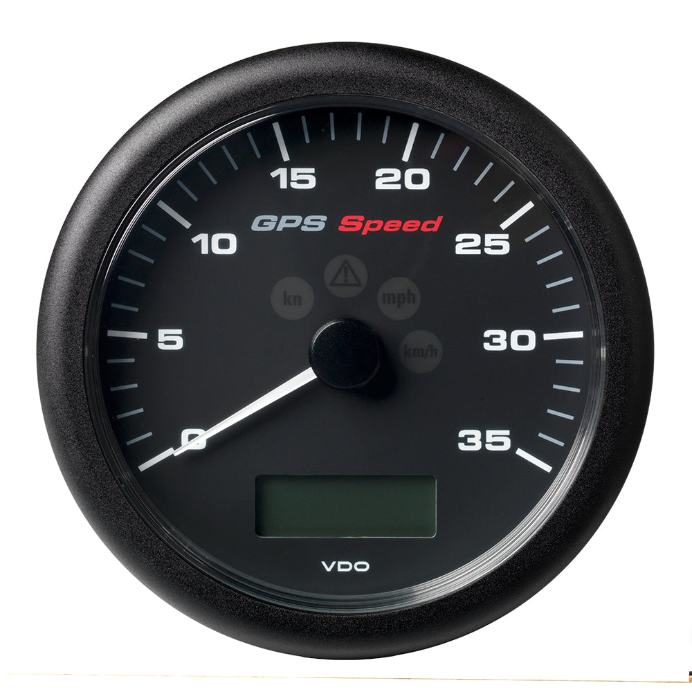 Veratron 4-1/4" (110MM) ViewLine GPS Speedometer 0-35 KNOTS/KMH/MPH - 8 to 16V Black Dial Bezel