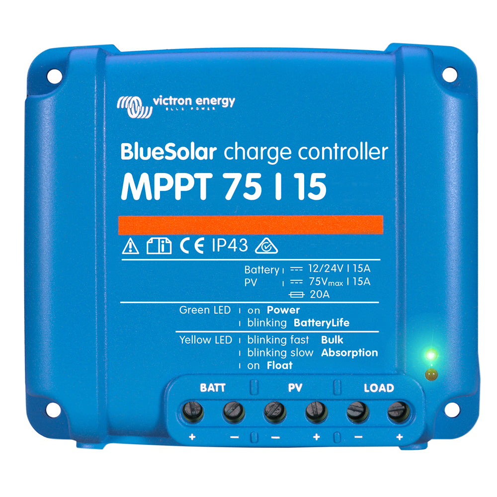 Contrôleur de charge MPPT Victron BlueSolar - 75 V - 15 A - Homologué UL