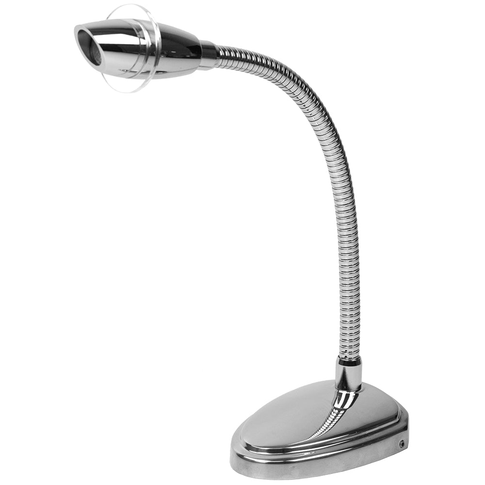 Lampe de lecture LED haute puissance Sea-Dog Deluxe flexible avec interrupteur tactile - Acier inoxydable 316 moulé/Aluminium moulé chromé