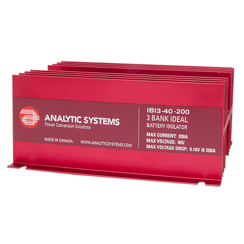 Isolateur de batterie idéal à 3 rangées 200 A, 40 V d'Analytic Systems