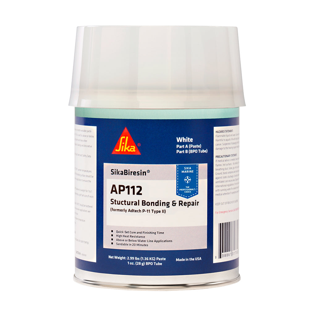 Sika SikaBiresin AP112 + Durcisseur en crème BPO - Blanc - Quart