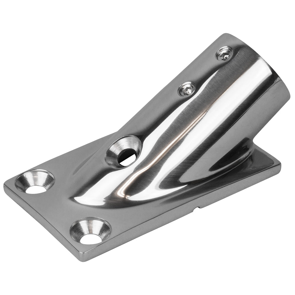 Raccord de base de rail Sea-Dog, base rectangulaire, acier inoxydable 30 316 - 1-7/8" x 3-3/16" - 1" OD