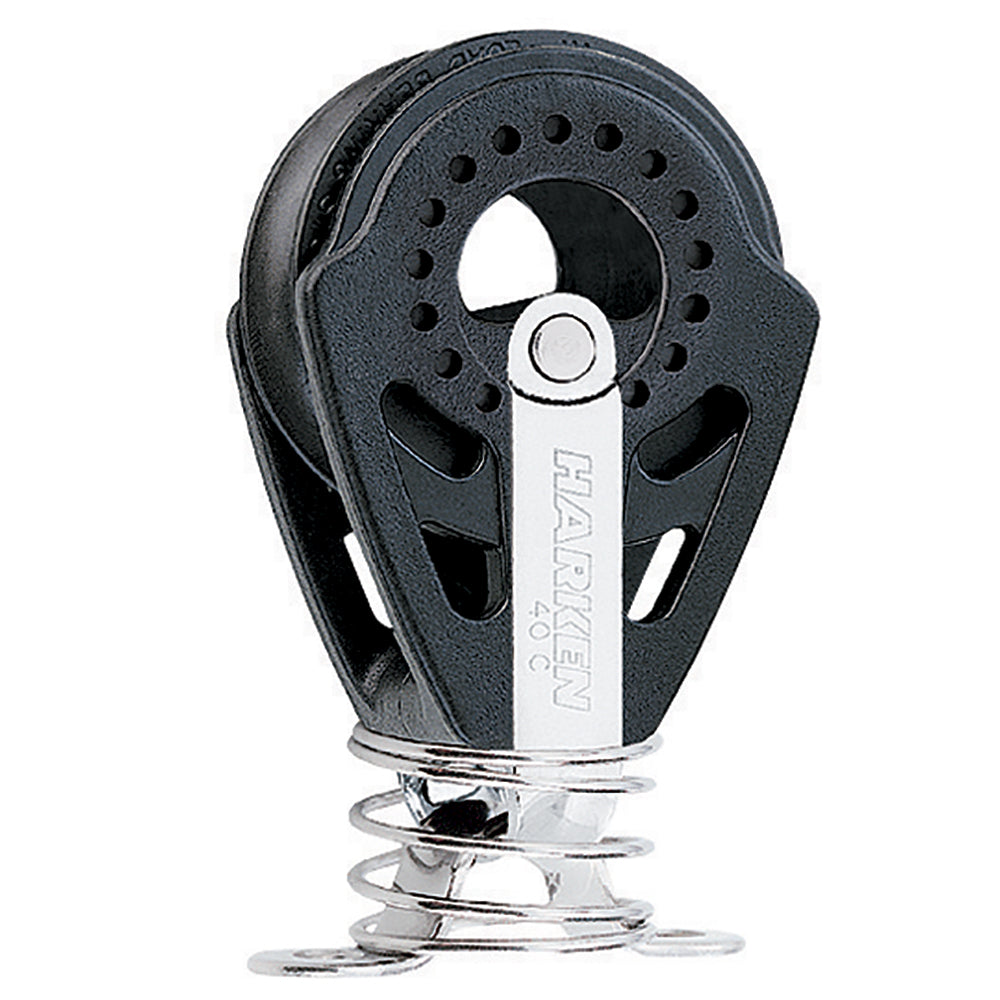 Poulie Harken Carbo 40 mm avec œillet à ressort