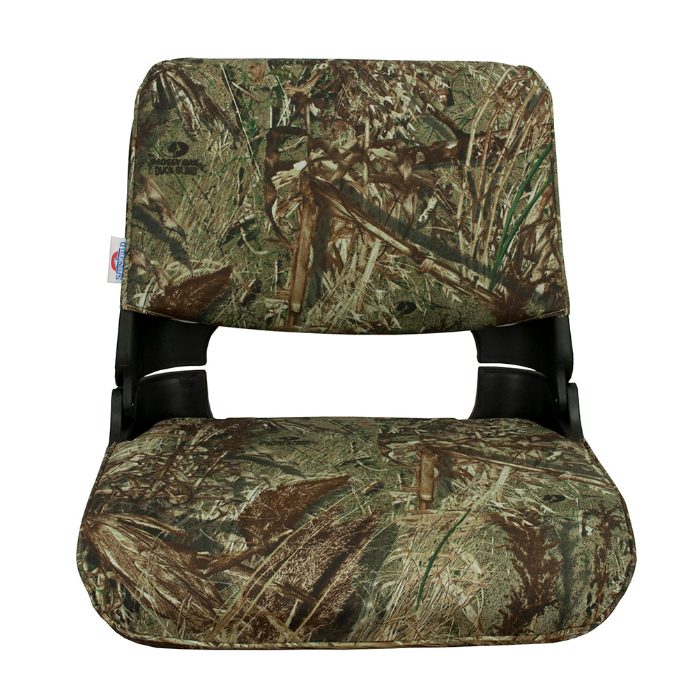 Siège pliant Springfield Skipper Premium - Mossy Oak Duck Blind avec coque noire