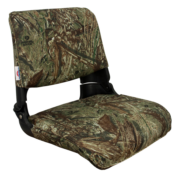 Siège pliant Springfield Skipper Premium - Mossy Oak Duck Blind avec coque noire