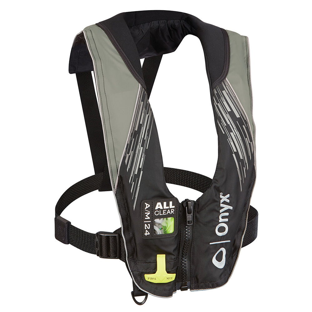 Gilet de sauvetage gonflable automatique/manuel Onyx A/M-24 Series All Clear - Gris - Adulte
