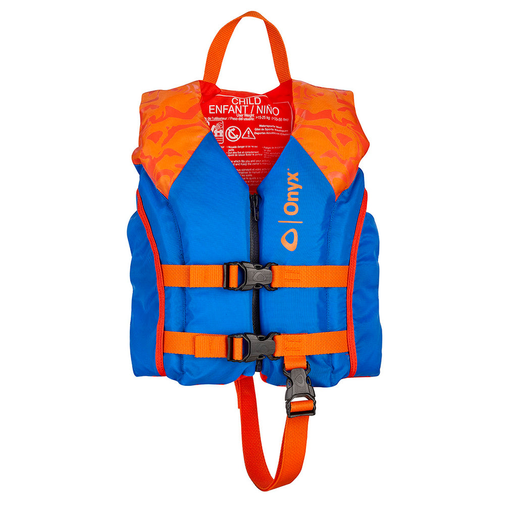 Gilet de sauvetage pour enfants Onyx Shoal All Adventure pour sports nautiques - Orange