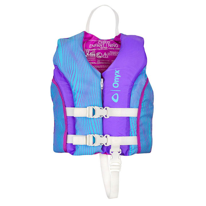 Gilet de sauvetage pour enfants Onyx Shoal All Adventure pour sports nautiques - Violet