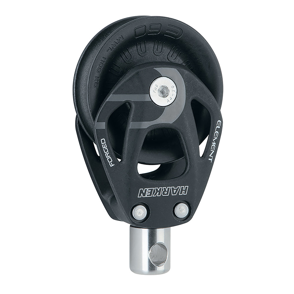 Poulie simple à élément Harken 60 mm avec base de mât et émerillon