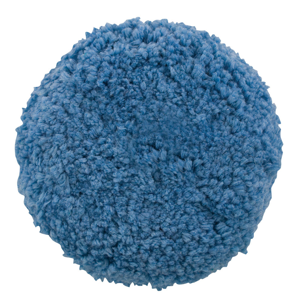 Tapis de coupe moyen Presta en laine mélangée bleue - Tapis à visser de 23 cm