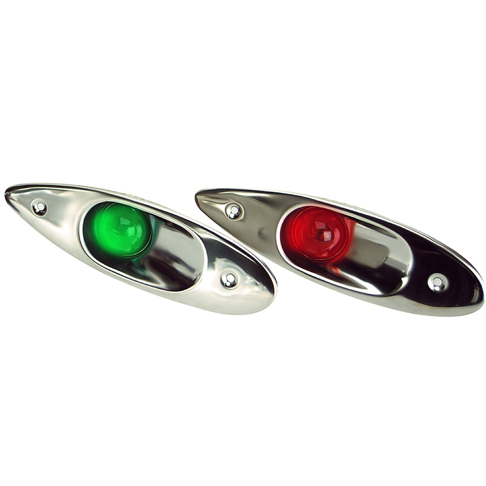 Feux latéraux à LED encastrés Whitecap - Acier inoxydable 304 - Paire