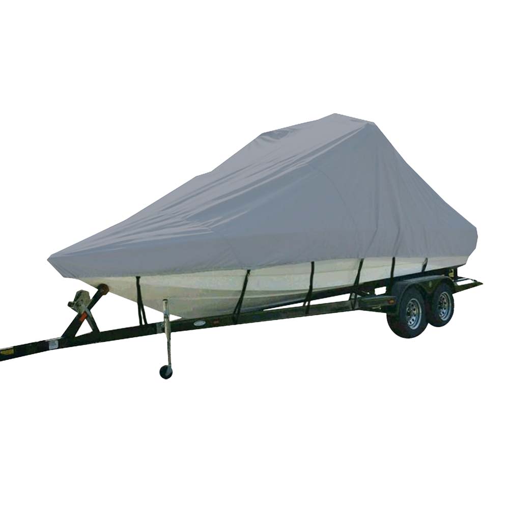 Carver Sun-DURA Specialty Boat Cover f/21.5 Inboard Tournament Ski Boats w/Tower Swim Platform - Grey