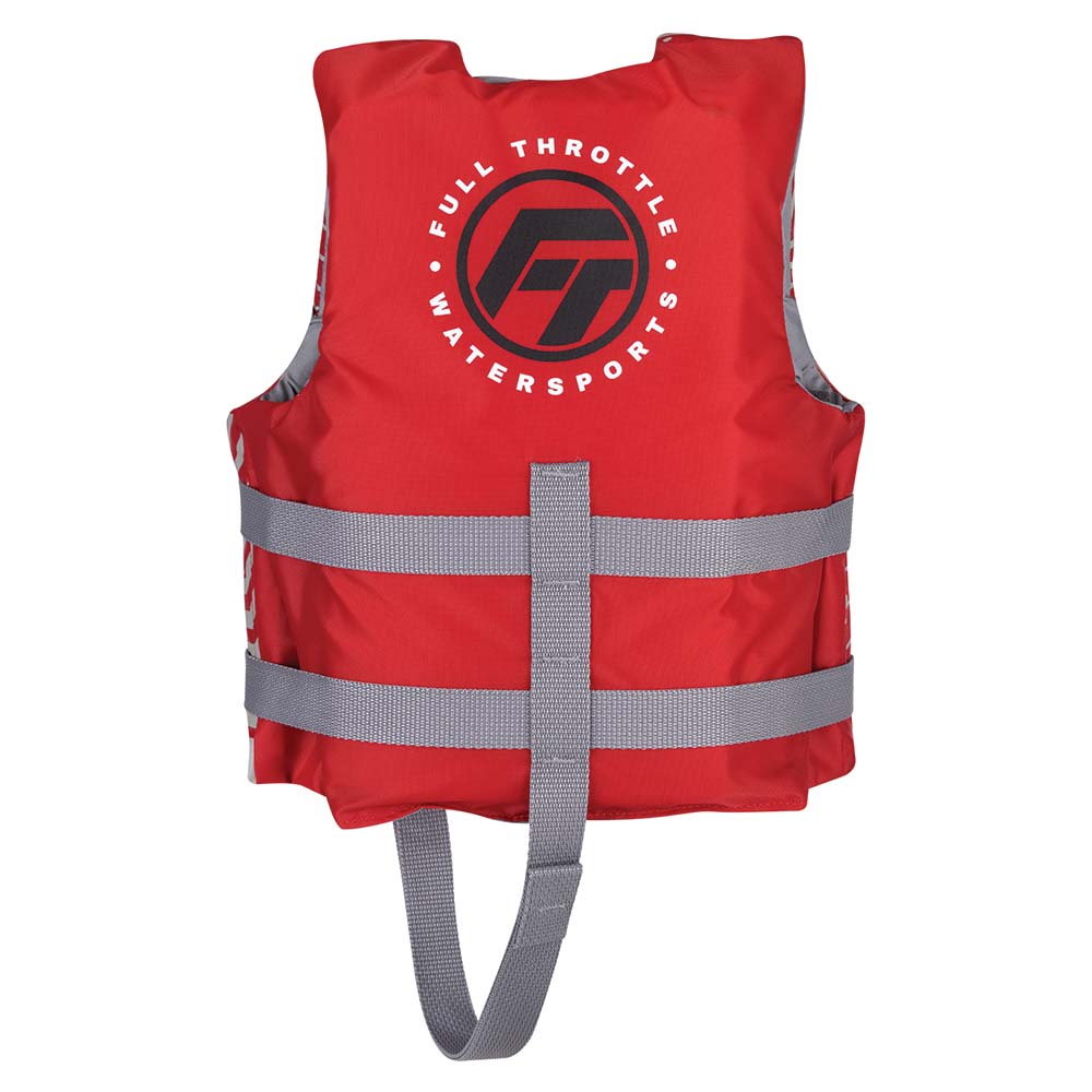 Gilet de sauvetage en nylon Full Throttle pour enfant - Rouge