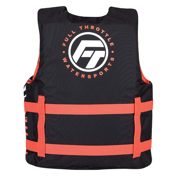 Gilet de sauvetage en nylon Full Throttle pour jeunes - Rose/Noir