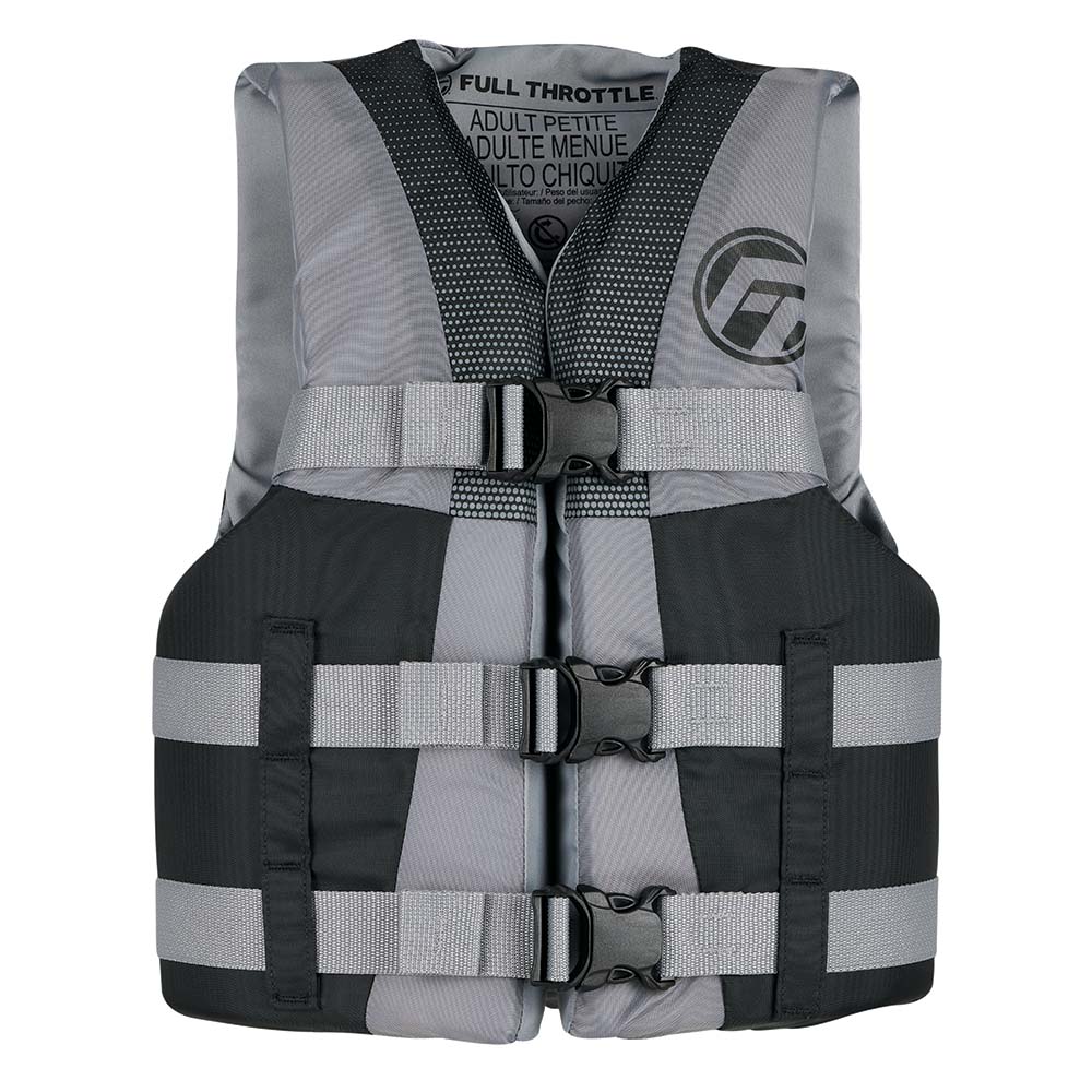 Gilet de sauvetage Full Throttle pour adolescent en nylon - Gris/Noir