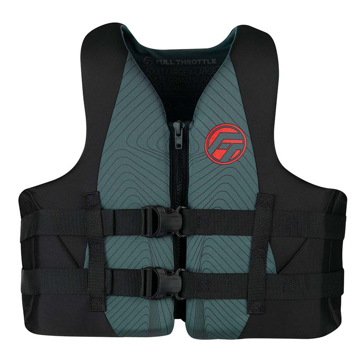 Gilet de sauvetage Full Throttle à séchage rapide pour adulte - S/M - Gris/Noir