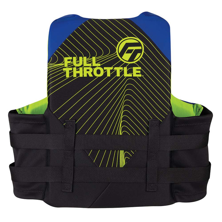 Gilet de sauvetage Full Throttle à séchage rapide pour adulte - 2XL/4XL - Bleu/Noir