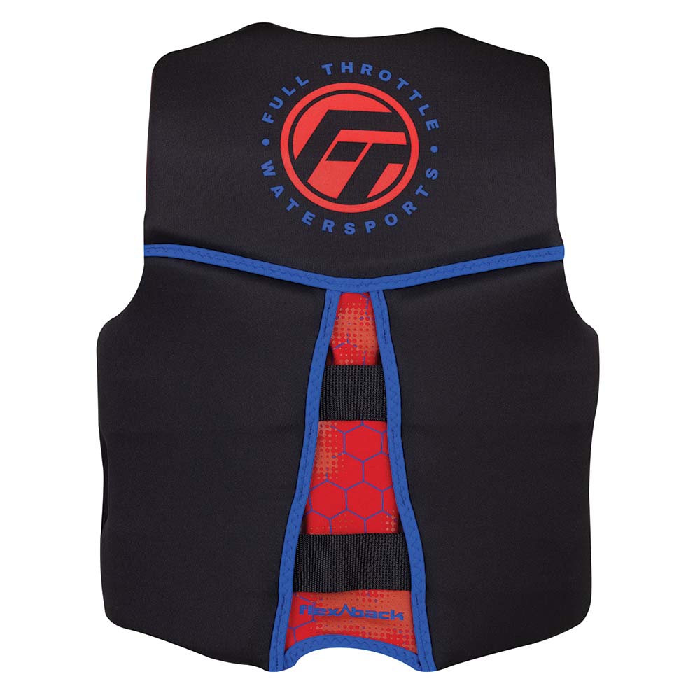 Gilet de sauvetage Full Throttle Youth Rapid-Dry Flex-Back - Rouge/Noir