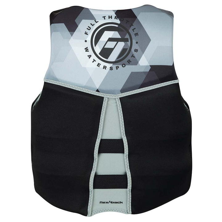 Gilet de sauvetage Full Throttle Rapid-Dry Flex-Back pour homme - XL - Noir/Gris