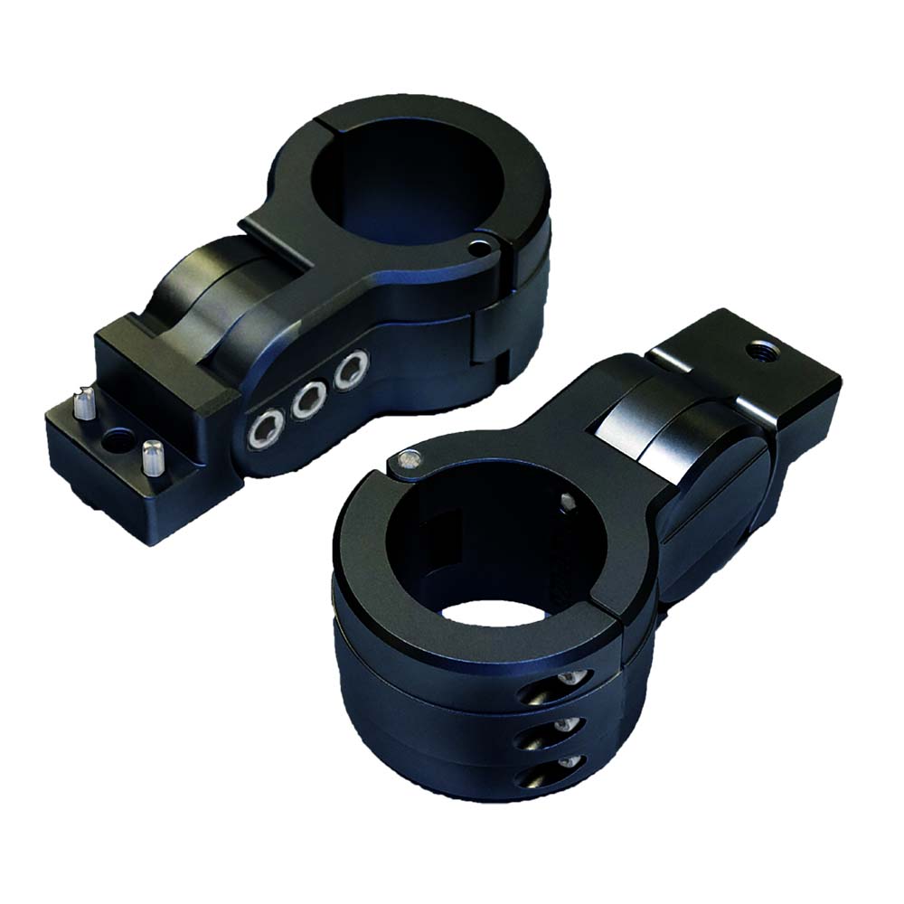 PTM Watersports Board Rack Mounts - 2.5" Pipe Clamp - Black