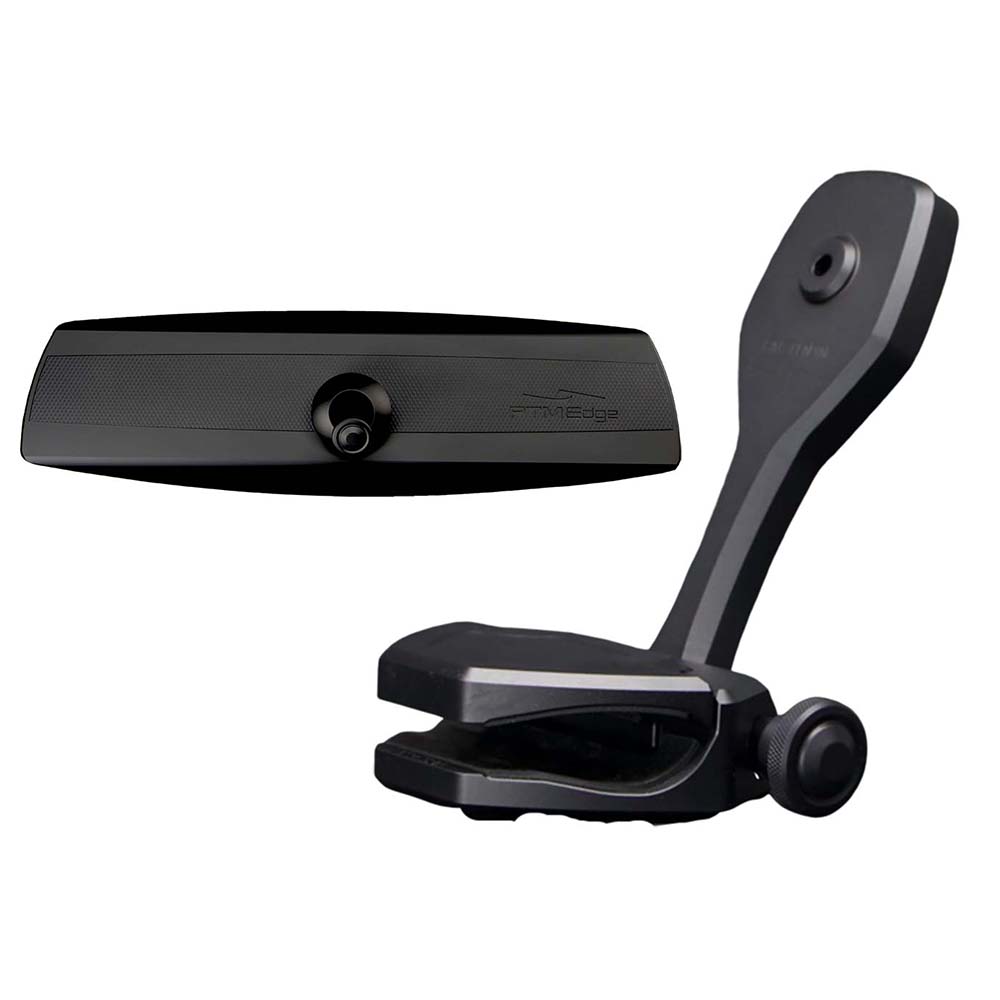 PTM Watersports Mirror/Bracket Kit w/VR-140 Elite Mirror ZXR-361 (Black)