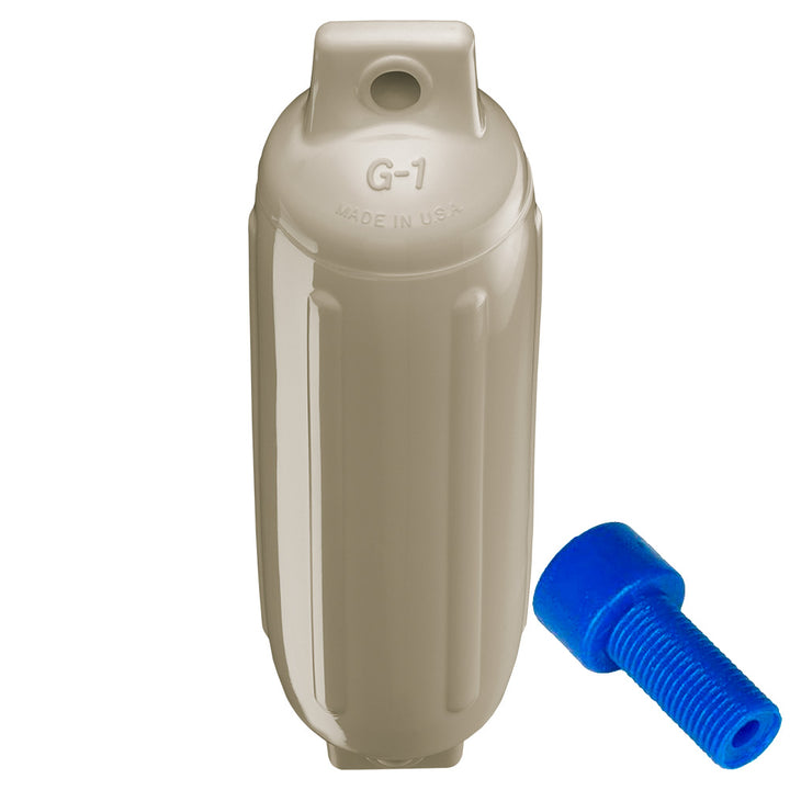 Garde-boue Polyform G-1 Twin Eye 3,5" x 12,8" - Sable avec adaptateur