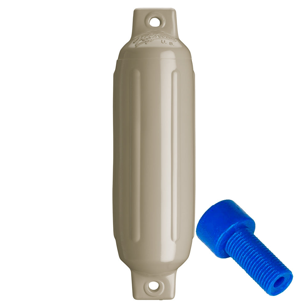 Garde-boue Polyform G-1 Twin Eye 3,5" x 12,8" - Sable avec adaptateur
