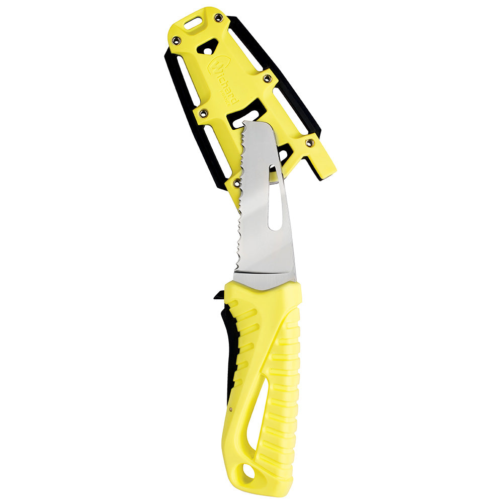 Couteau de sauvetage hauturier Wichard à lame fixe - Fluorescent