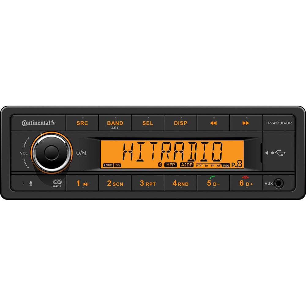 Autoradio Continental avec AM/FM/BT/USB - 24 V