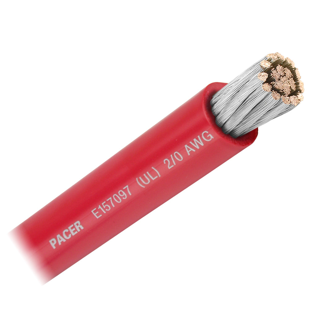 Câble de batterie Pacer Red 2/0 AWG - Vendu au pied