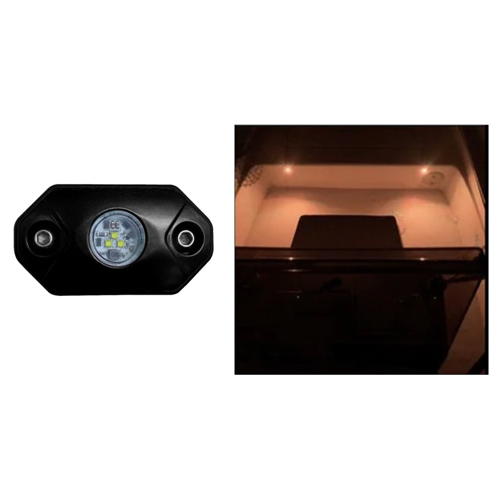 Lampe d'appoint Black Oak Rock - Ambre - Boîtier noir