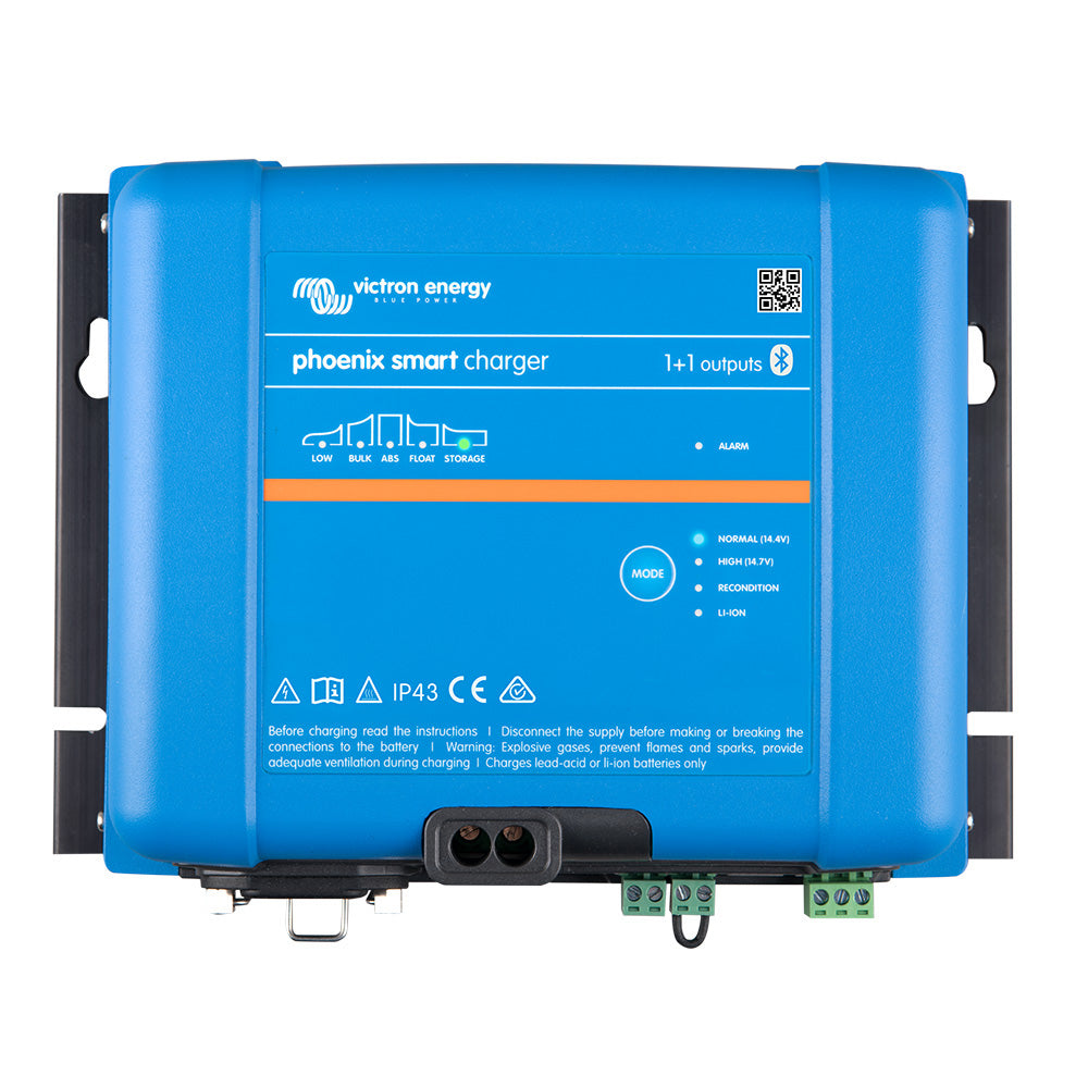 Chargeur Victron Phoenix Smart IP43 24/16 (1+1) 120-240 VCA, nécessite un cordon secteur 5-15P