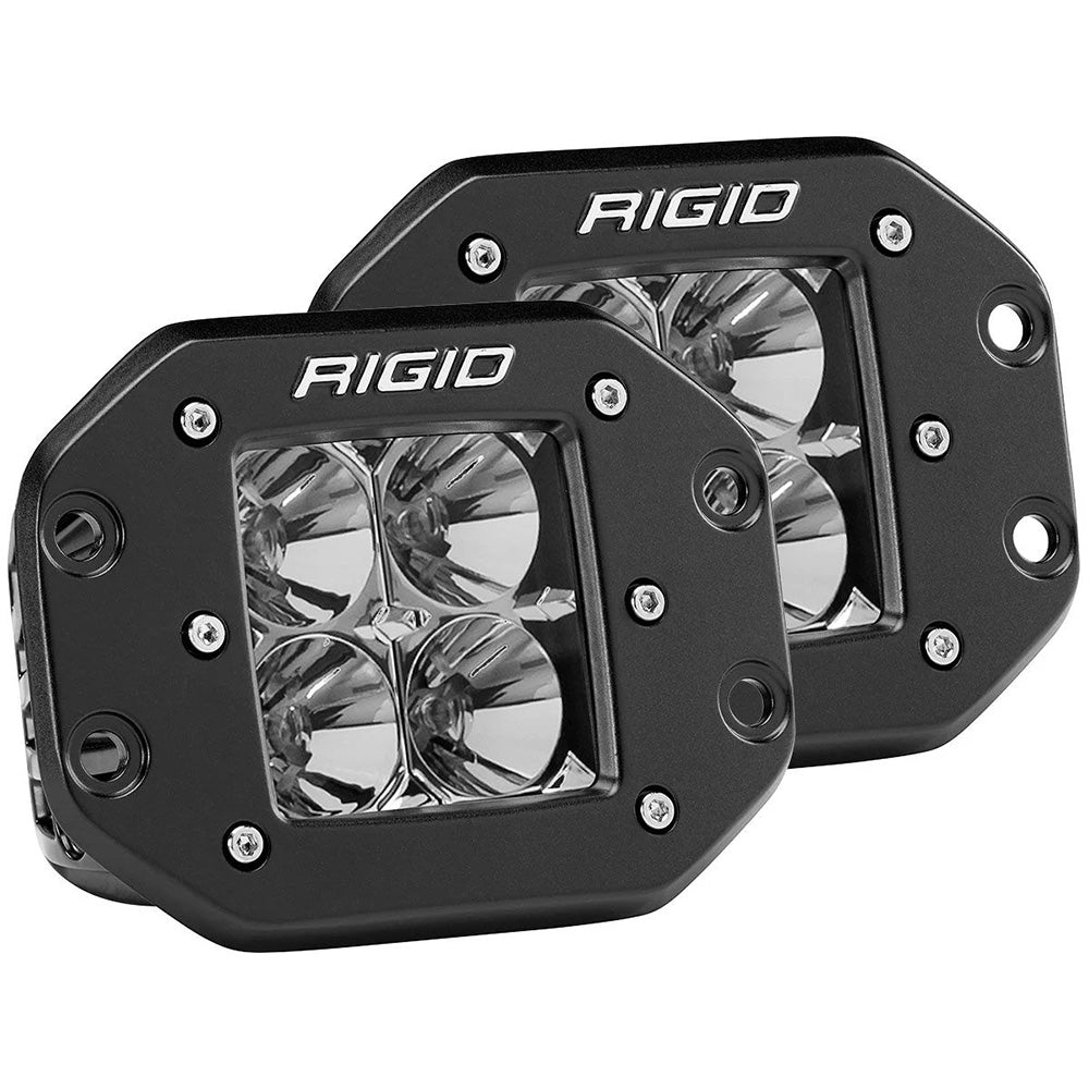 Luminaire encastré noir RIGID Industries D-Series PRO - Paire