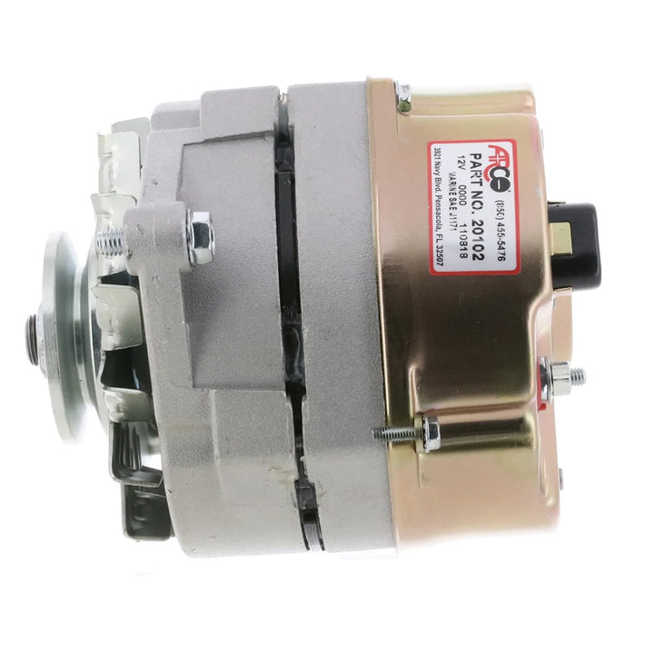 Alternateur de remplacement ARCO Marine Premium avec poulie à gorge simple - 12 V 70 A