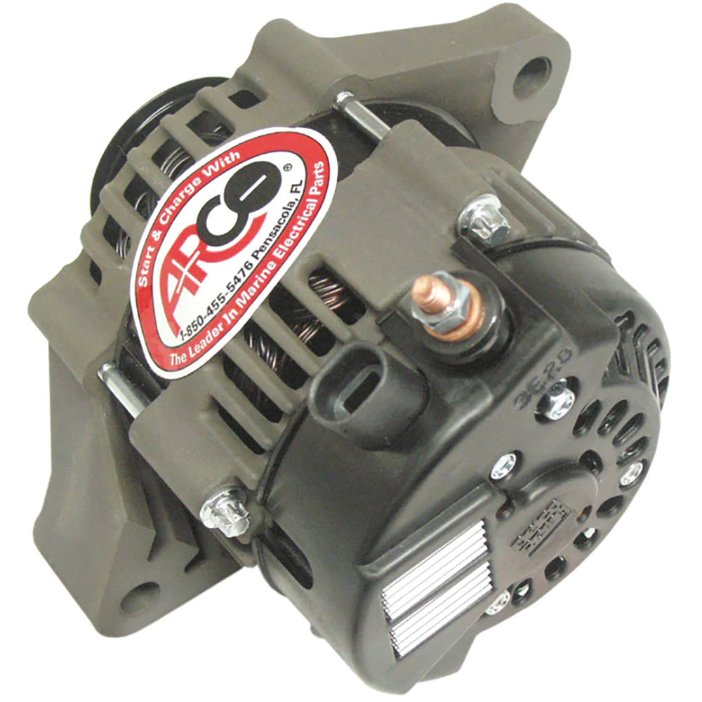 Alternateur de rechange haut de gamme ARCO Marine pour moteur hors-bord avec poulie multi-rainures – 12 V 50 A