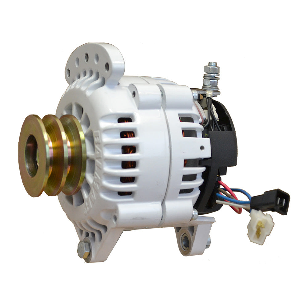 Alternateur Balmar 100 A 12 V 3,15 po, poulie à double pédale avec terre isolée