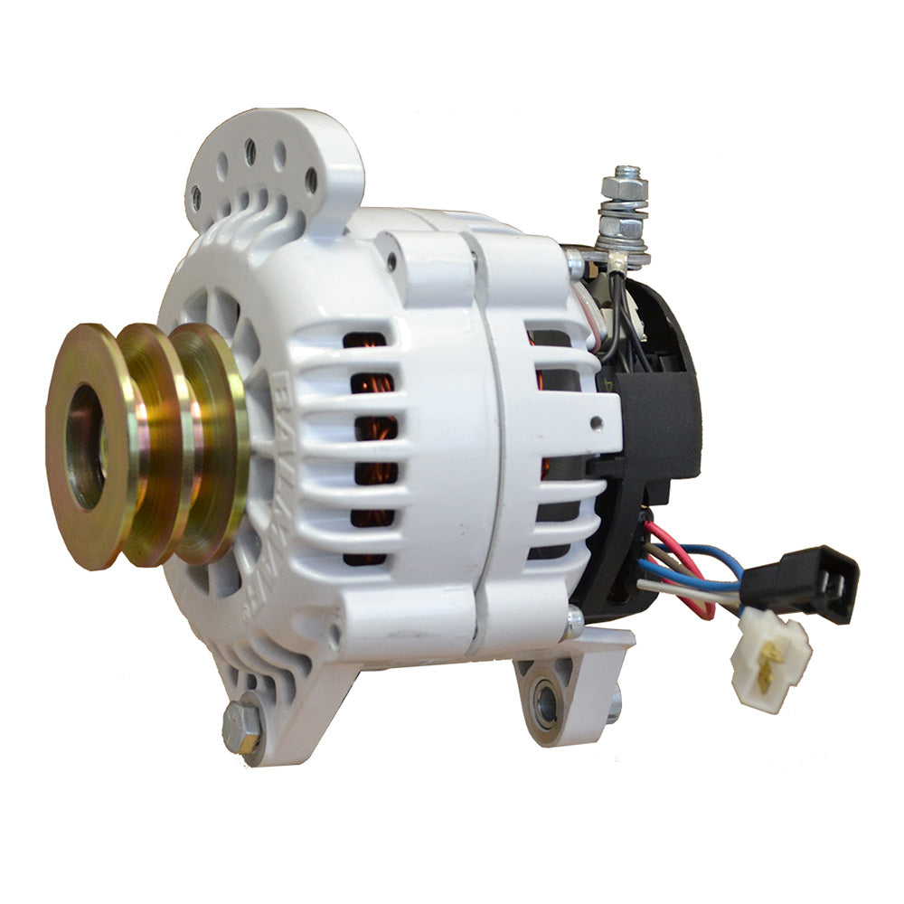 Alternateur Balmar 120 A 12 V 3,15 po, double poulie à double pédale avec terre isolée