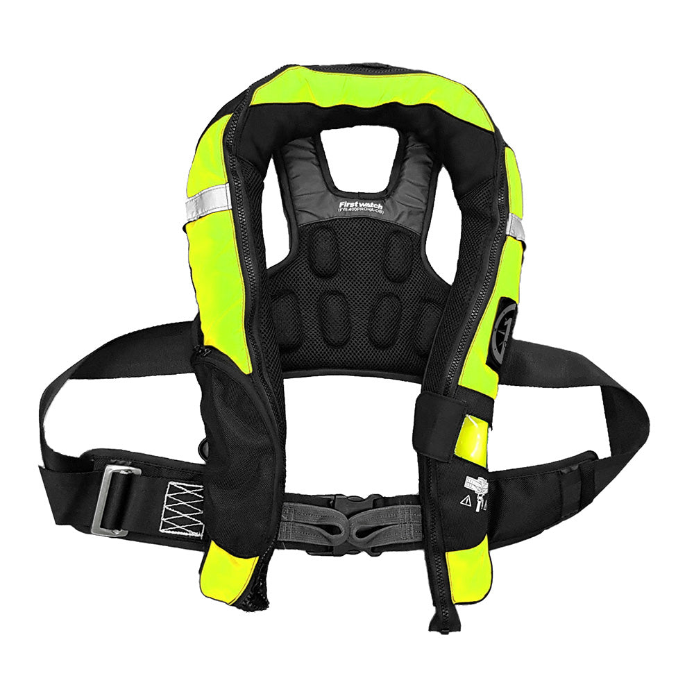 Gilet de sauvetage gonflable automatique First Watch FW-40PRO Ergo - Jaune haute visibilité