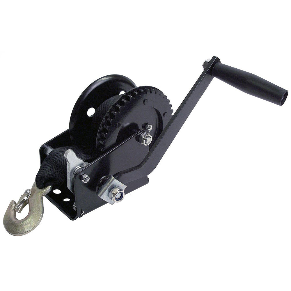Treuil simple Attwood de 1 200 lb - Sangle en nylon de 2 po x 20